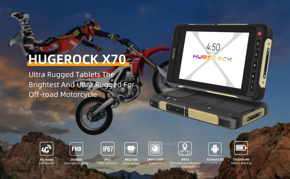 X70 tablet for motorcycle