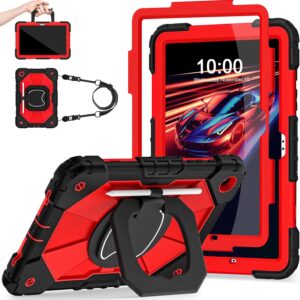 Case for Galaxy Tab A9 Plus Case 11 Inch with Screen Protector/Rotating Stand/Pen Holder,Military Grade Shockproof Cover for Samsung Galaxy A9+/A9 Plus Tablet Case (SM-X210/X216/X218)